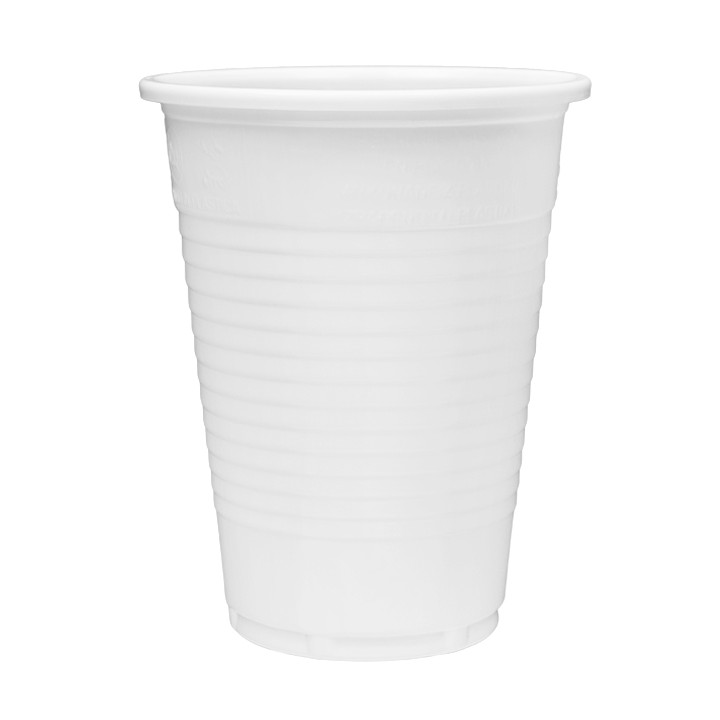 Reusable Plastic Cup in PP White 200ml (100 Units)  