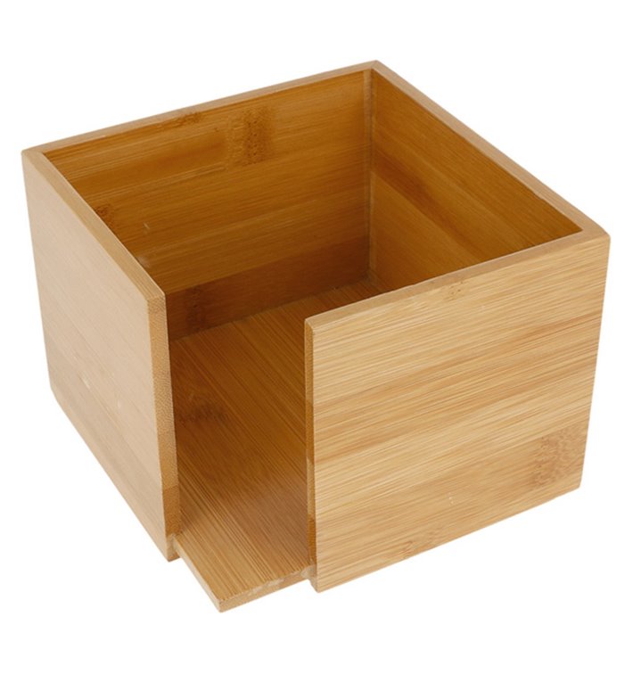 Bamboo Napkin Holder 13,5x13,5x10cm (12 Units)
