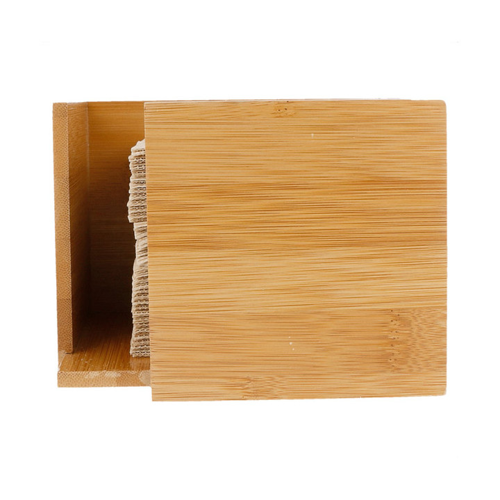 Bamboo Napkin Holder 13,5x13,5x10cm (12 Units)