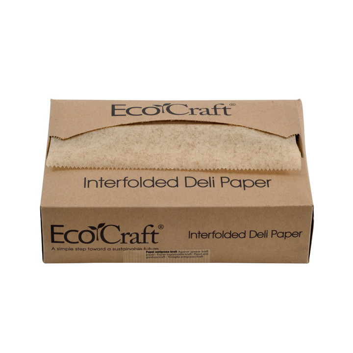 Greaseproof Paper Wrapping Kraft in Dispenser 20,6x27cm (6.000 Units)