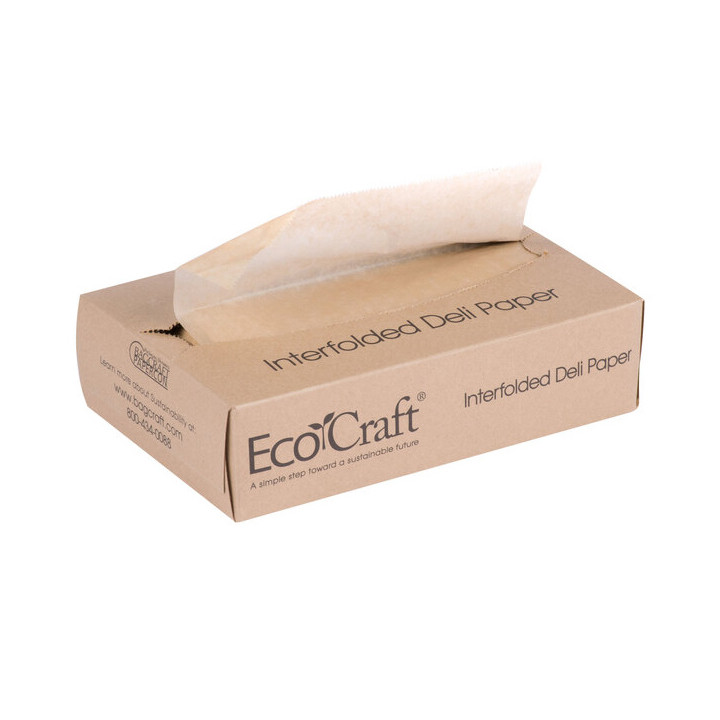 Greaseproof Paper Wrapping Kraft in Dispenser 20,6x27cm (6.000 Units)