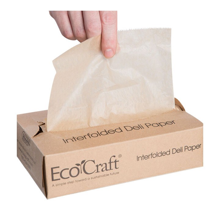 Greaseproof Paper Wrapping Kraft in Dispenser 20,6x27cm (6.000 Units)