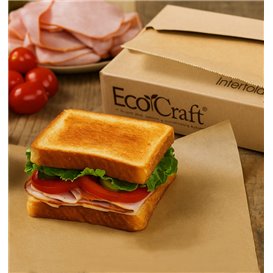 Greaseproof Paper Wrapping Kraft in Dispenser 26x27cm (6.000 Units)