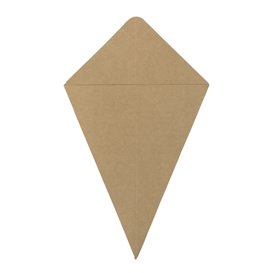 Paper Dipping Cone Kraft 26,5cm 250g (500 Units)