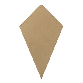 Paper Dipping Cone Kraft 19,5cm 100g (50 Units)
