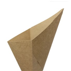 Paper Dipping Cone Kraft 19,5cm 100g (500 Units)