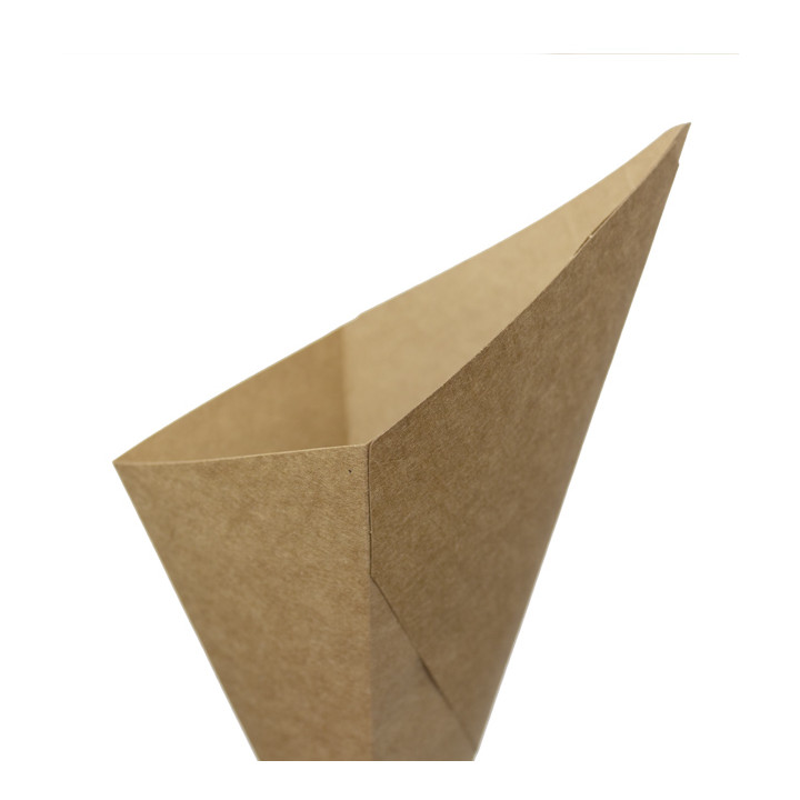 Paper Dipping Cone Kraft 19,5cm 100g (500 Units)