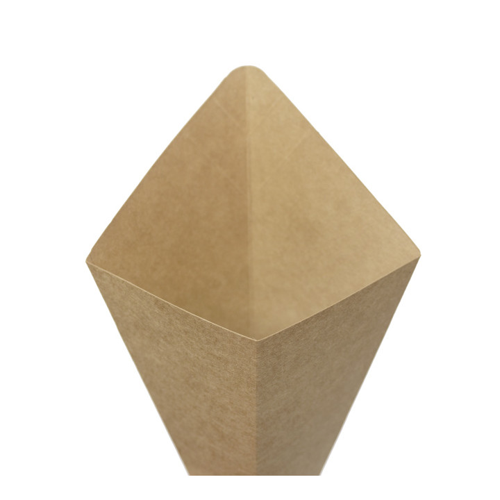Paper Dipping Cone Kraft 26,5cm 250g (50 Units)