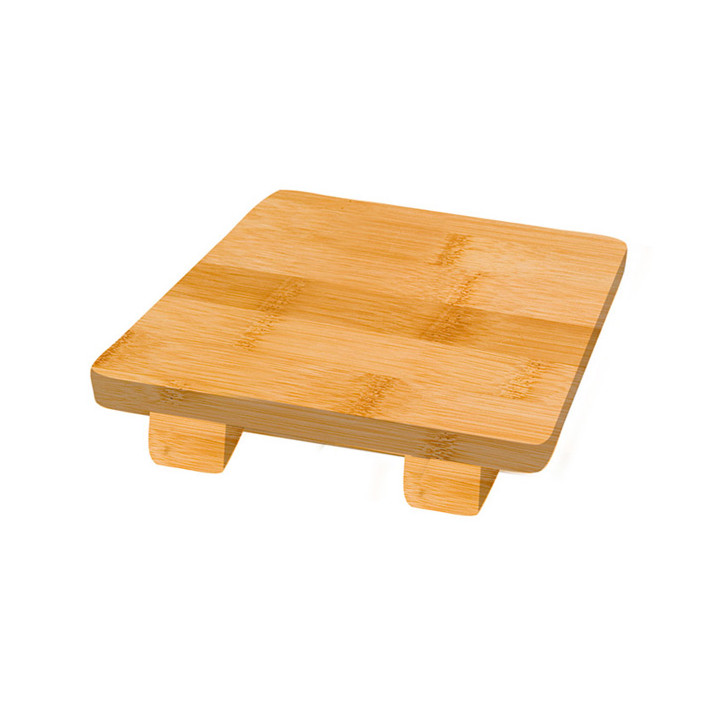 Bamboo Sushi Tray 15x15x2,5cm (40 Units)