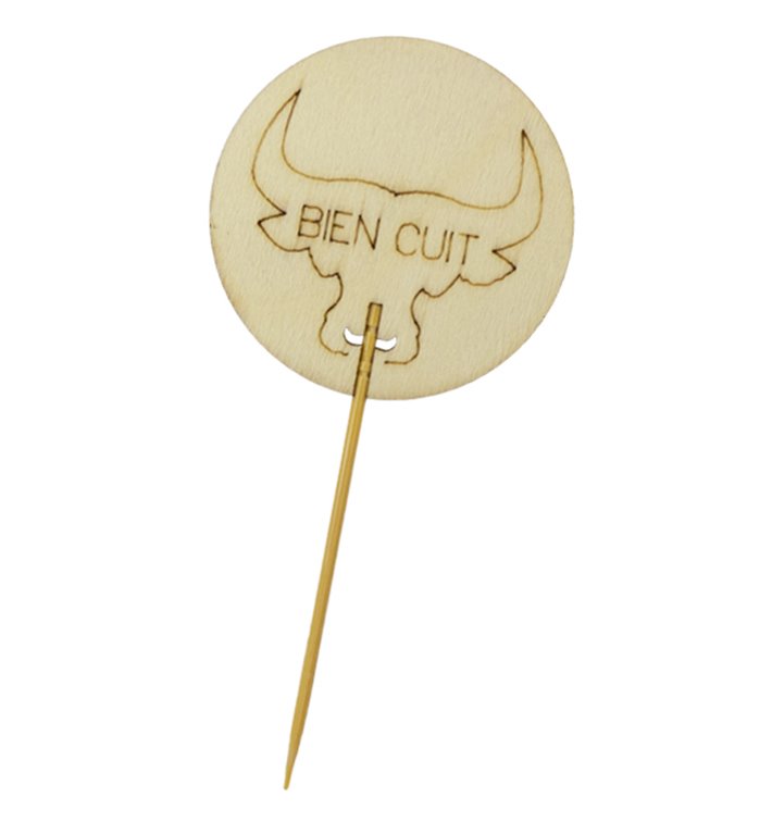 Bamboo Cooking Stick “Bien Cuit” 9cm (1200 Units)