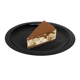 Reusable Hard Plate Flat Black "Round" PP Ø18,5cm (600 Units)