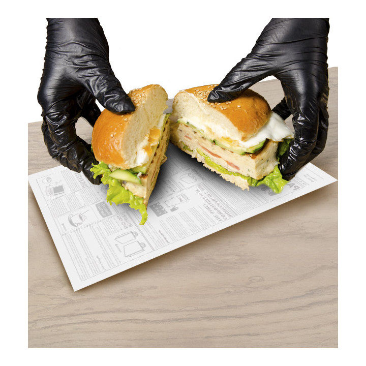 Graseproof paper Wrap Times 20x24,5cm (1.000 Units)