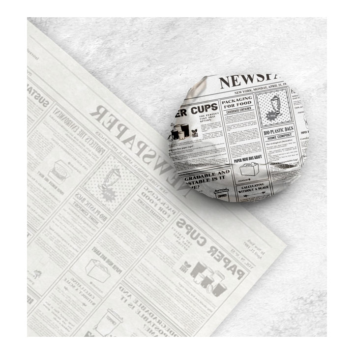 Paper Food Wrap Grease-Proof "Periodico" 28x31cm (1000 Units) 