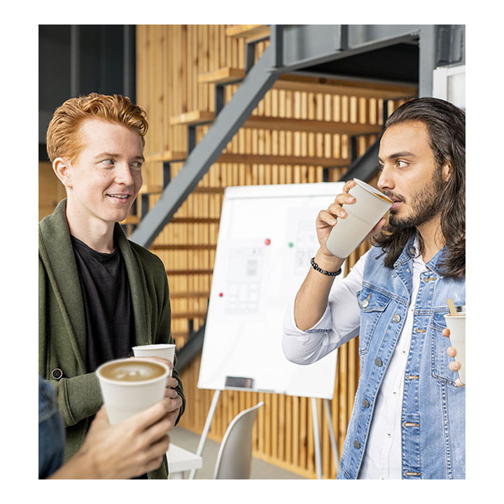 Durable Reusable Tumbler PP Cream 230ml Ø9,6cm (100 Units)