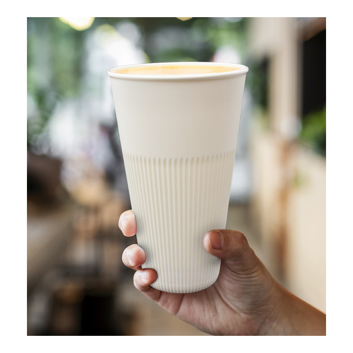 Durable Reusable Tumbler PP Cream 470ml Ø9,6cm (5 Units)  