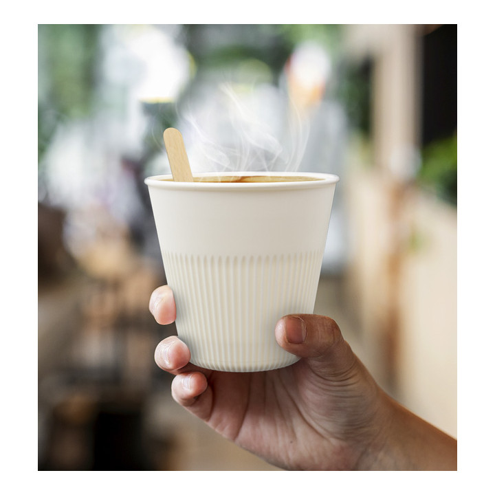 Durable Reusable Tumbler PP Cream 230ml Ø9,6cm (5 Units)  