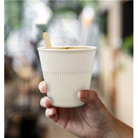 Durable Reusable Tumbler PP Cream 230ml Ø9,6cm (100 Units)