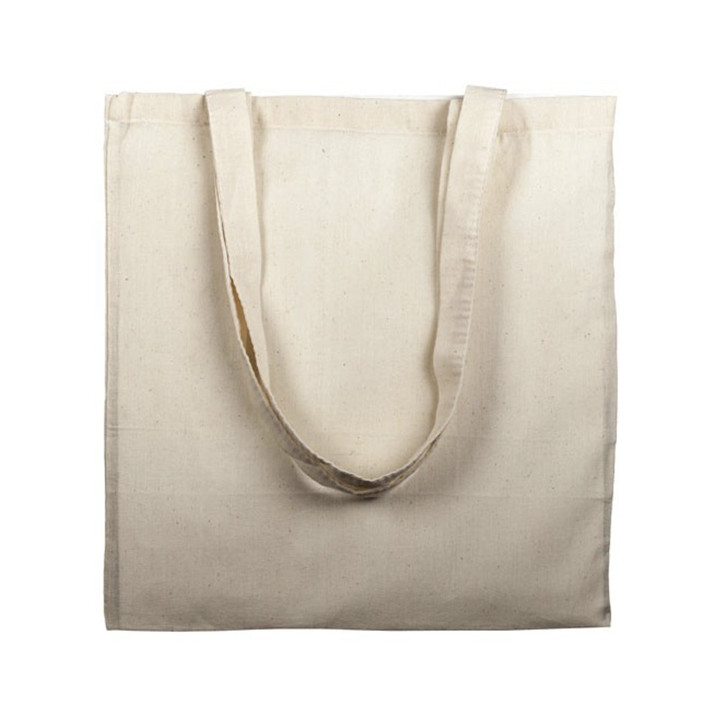 Cotton Bag with Long Handles Beige 38x42cm (25 Units)