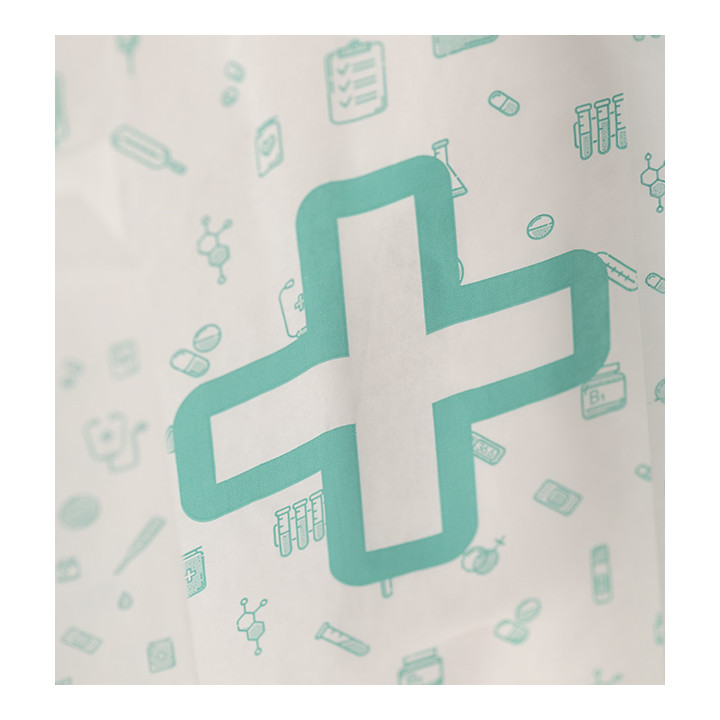 Paper Bag Pharmacy White 14+7x24cm (1000 Units)