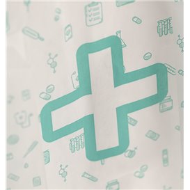 Paper Bag Pharmacy White 14+7x24cm (125 Units)