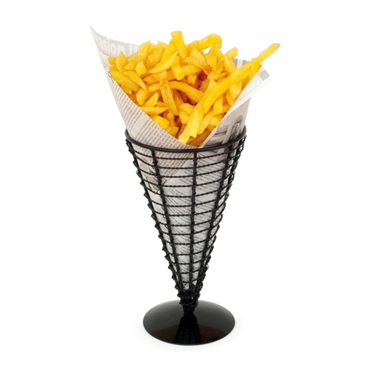 Serving Basket Containers Steel Ø12,8x22,5cm (6 Units)