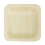 Square Wooden Plate 9x9cm (25 Units)