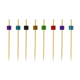 Bamboo Skewer Cube Colors 7cm (1.200 Units)
