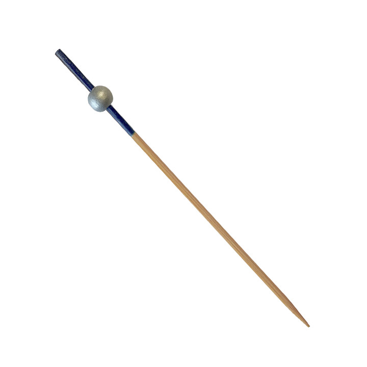 Bamboo Skewer Blue/Silver 10cm (1.200 Units)