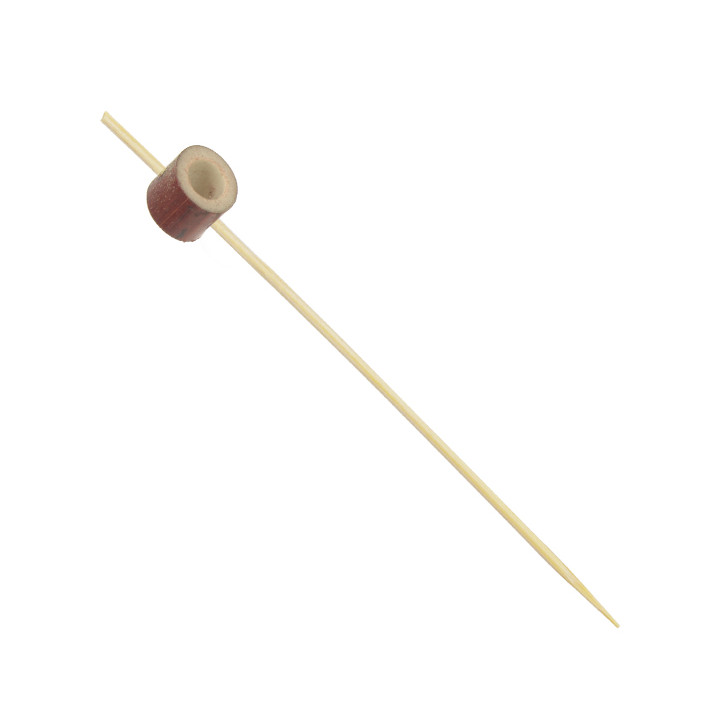 Bamboo Skewer with Red Ring 12cm (100 Units)