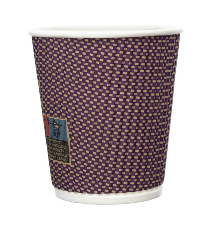 Paper Cup Ripple Wall Kraft 9Oz/270ml Ø8,0cm (1.050 Units)