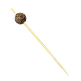 Bamboo Food Pick Ethnic Design 9cm (200 Units)  