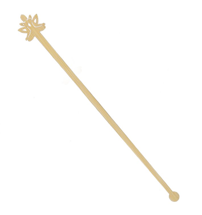 Bamboo Stirrer “Bouddha 2” for Drink 18cm (600 Units)