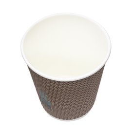 Paper Cup Ripple Wall Kraft 9Oz/270ml Ø8,0cm (1.050 Units)