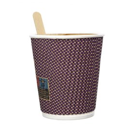 Paper Cup Ripple Wall Kraft 9Oz/270ml Ø8,0cm (1.050 Units)