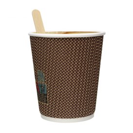 Paper Cup Ripple Wall Kraft 9Oz/270ml Ø8,0cm (1.050 Units)
