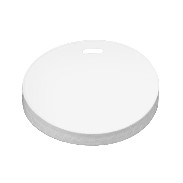 Travel Lid with White Paper Hole Ø8,0cm (50 Units) 