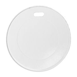 Travel Lid with White Paper Hole Ø8,0cm (50 Units) 