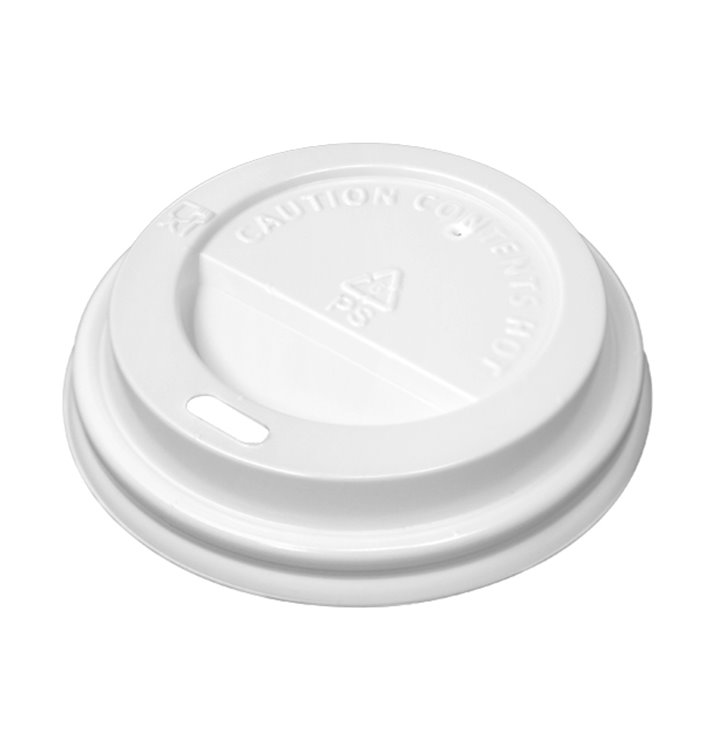 Lid for Paper Cup Hole 4Oz/120ml White Ø6,2cm (1.000 Units)