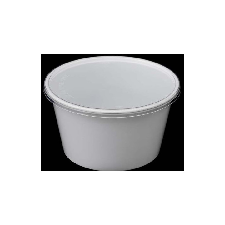 Plastic Deli Range Container in PP Transparent with Lid 480ml (40 Units)