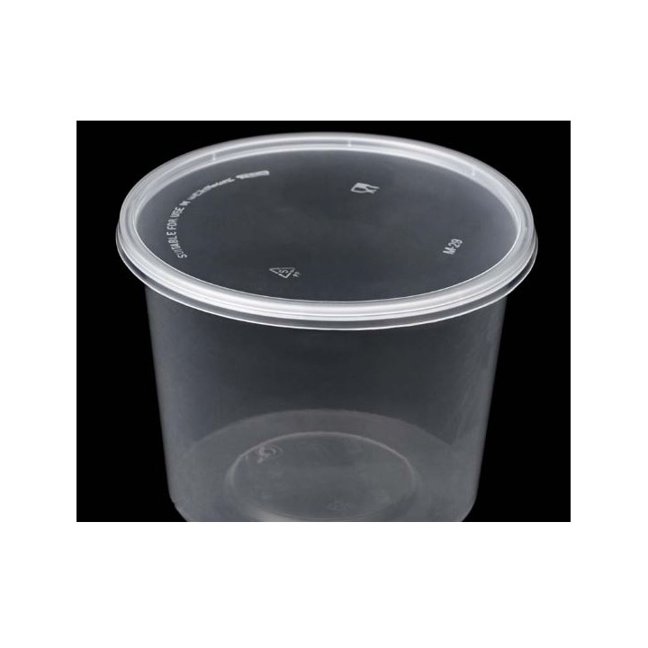 Plastic Deli Range Container in PP Transparent with Lid 960ml (40 Units)