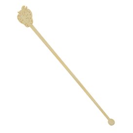 Bamboo Stirrer Strawberry for Drink 18cm (50 Units) 