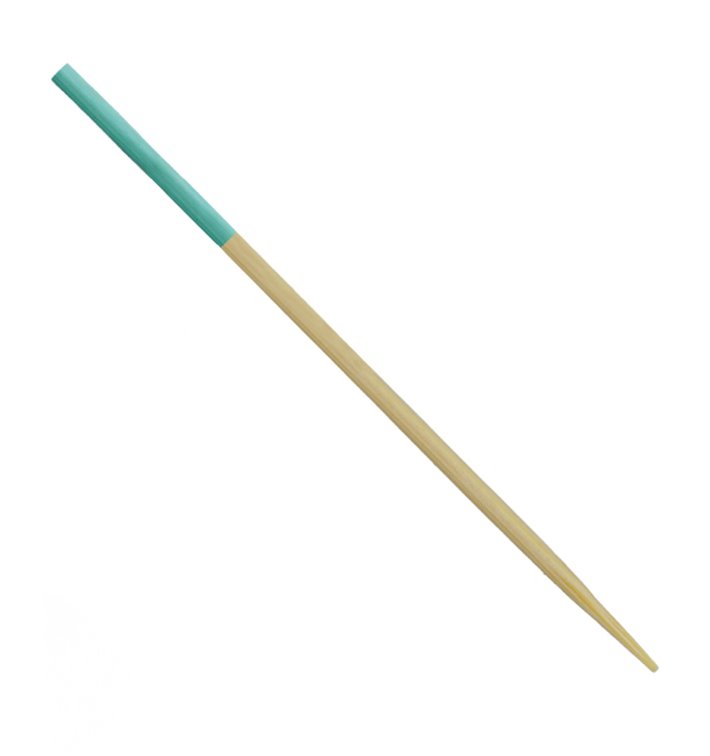 Bamboo Skewer Turquoise Tip 7cm (300 Units)