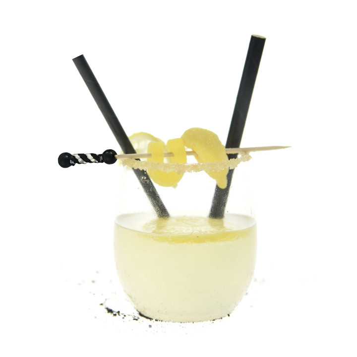 Bamboo Food Pick Black and White Design 12cm (1.200 Units)