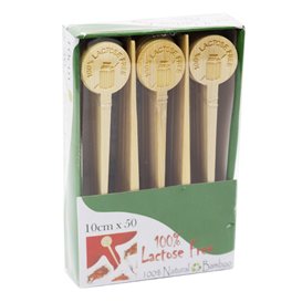 Lactose Free Bamboo Food Marker 10cm (50 Units) 