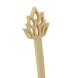 Bamboo Lotus Blossom Drink Stirrer 14cm (50 Units) 