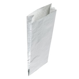 Silver Greaseproof Aluminum Foil 31,5*10,3+5cm (250 Units)