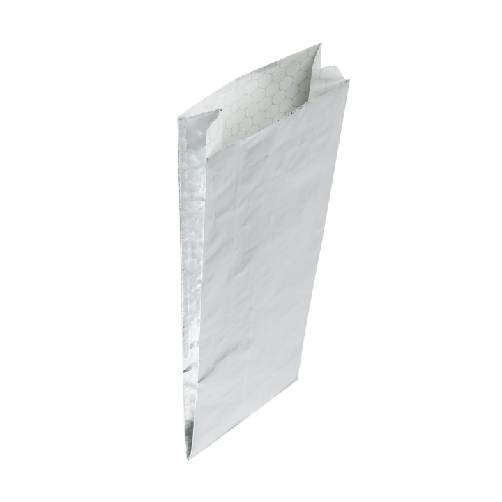 Silver Greaseproof Aluminum Foil 31,5*10,3+5cm (250 Units)