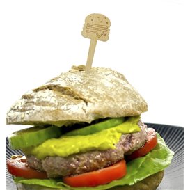 Bamboo Skewer Burger 12cm (600 Units)