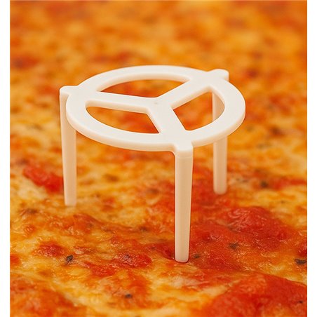 Reusable White PP Plastic Pizza Saver 38 mm