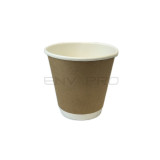 Cardboard Cup 12 Oz/360ml Double Wall Smooth Kraft Ø9cm (25 Units)